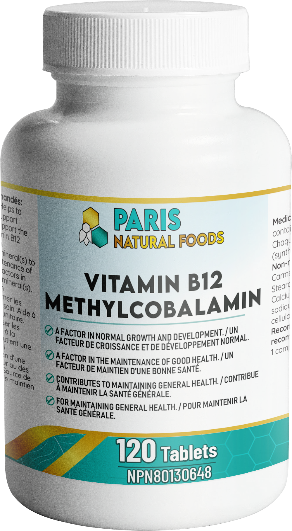 Parns Natural Foods B12 Methylcobalamin 1000mcg 120tabs