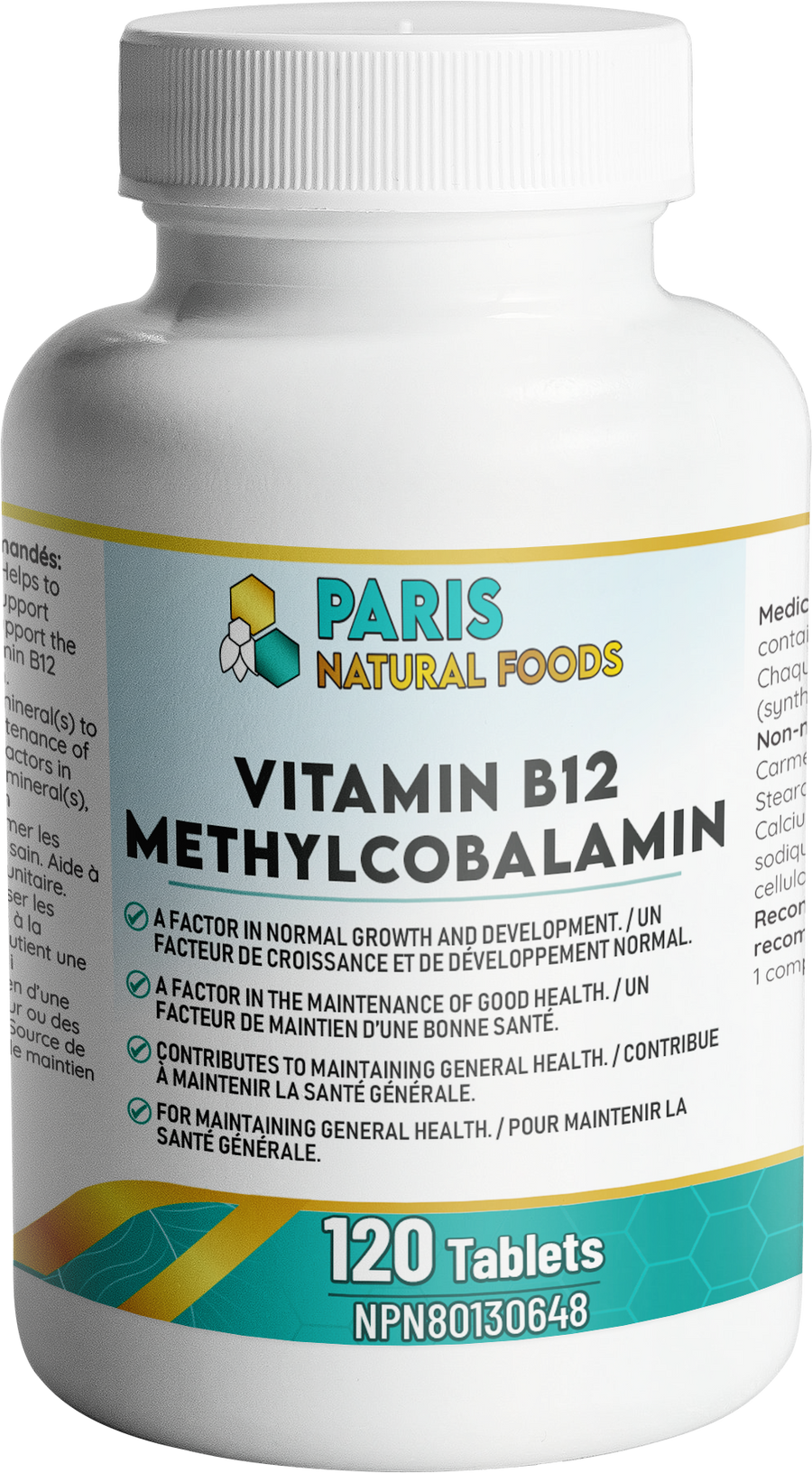 Parns Natural Foods B12 Methylcobalamin 1000mcg 120tabs
