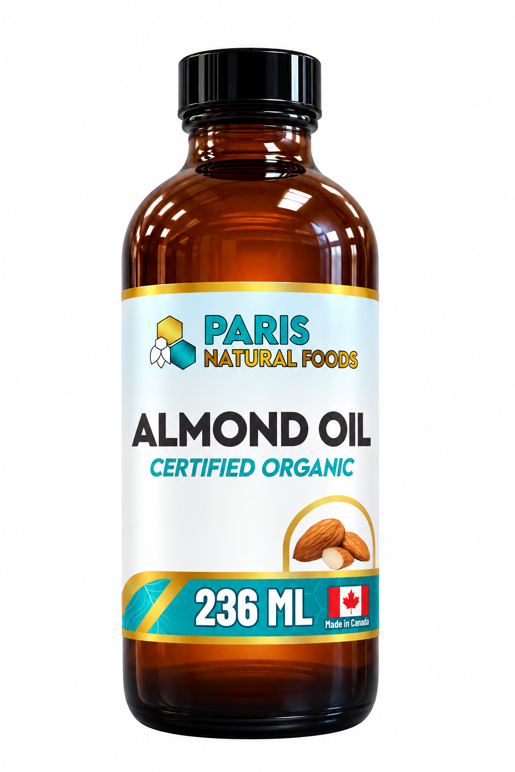 Paris Natural Foods Almond Oil 236ml / 8oz.