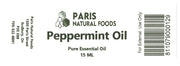 Paris Natural Foods Peppermint Essential Oil 15ml