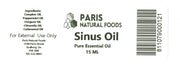 Paris Natural Foods Sinus Relief Essential Oil Blend 15ml