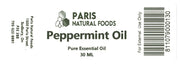 Paris Natural Foods Peppermint Essential Oil 30ml