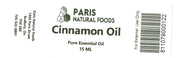 Paris Natural Foods Cinnamon Essential Oil 15ml