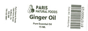 Paris Natural Foods Ginger Essential Oil 15ml