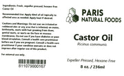 Paris Natural Foods Castor Oil 236ml / 8oz.