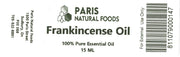 Paris Natural Foods Frankincense Essential Oil 15ml