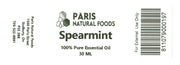 Paris Natural Foods Spearmint Essential Oil 30ml