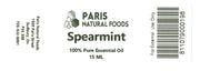 Paris Natural Foods Spearmint Oil 15ml
