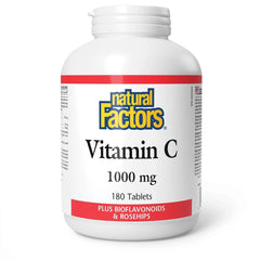 NATURAL FACTORS VITAMIN C 1000MG 180TABLET (ASCORBIC ACID)