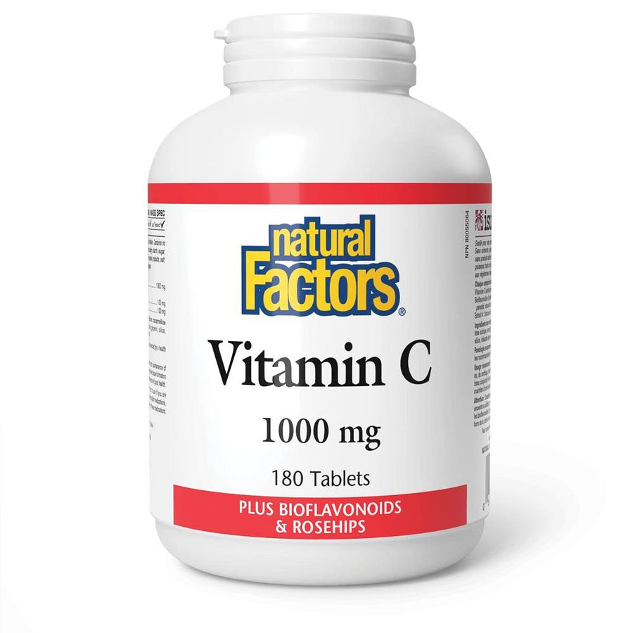 NATURAL FACTORS VITAMIN C 1000MG 180TABLET (ASCORBIC ACID)