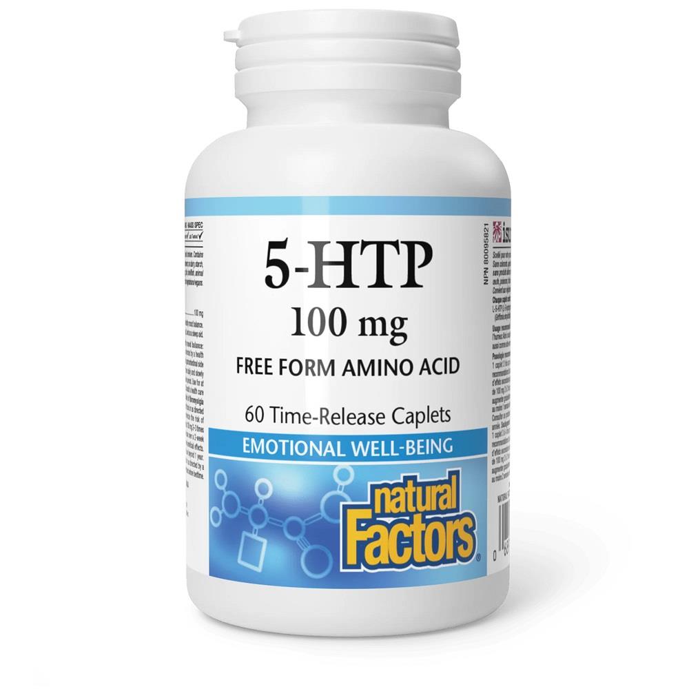 Natural Factors 5-HTP 100mg 60 Time Release Caps