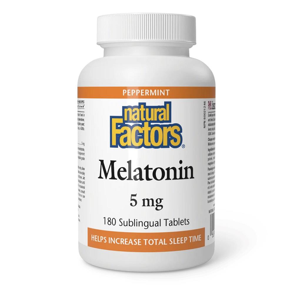 Natural Factors Melatonin 5mg 180 Sublingual Tablets