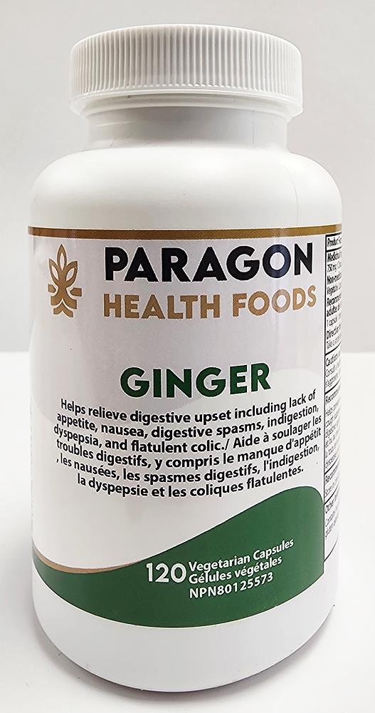 Paragon Health Foods Ginger 120vcaps