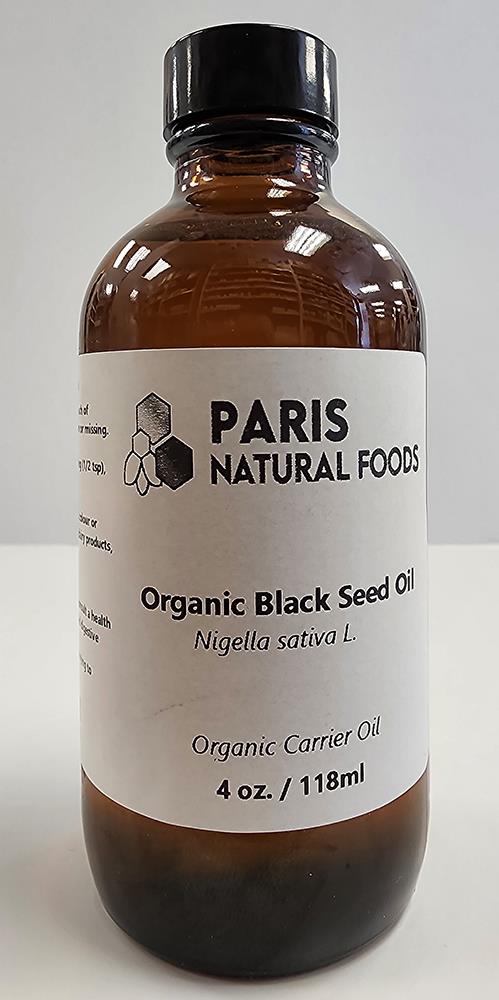 Paris Natural Foods Organic Black Seed Oil 118ml / 4oz.