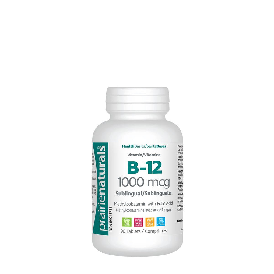 Prairie Naturals Sublingual Vitamin B12 1000mcg