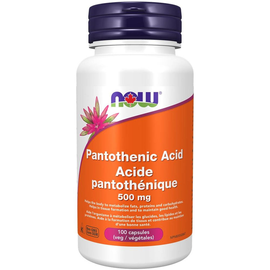 NOW Pantothenic Acid 500mg 100caps