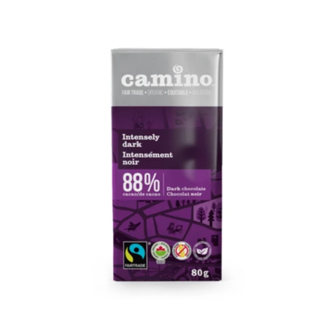 Camino Intensely Dark 88% Dark Chocolate Bar 80G