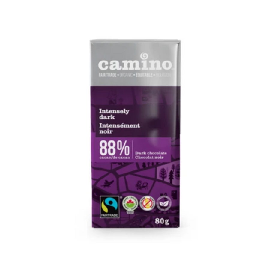 Camino Intensely Dark 88% Dark Chocolate Bar 80G