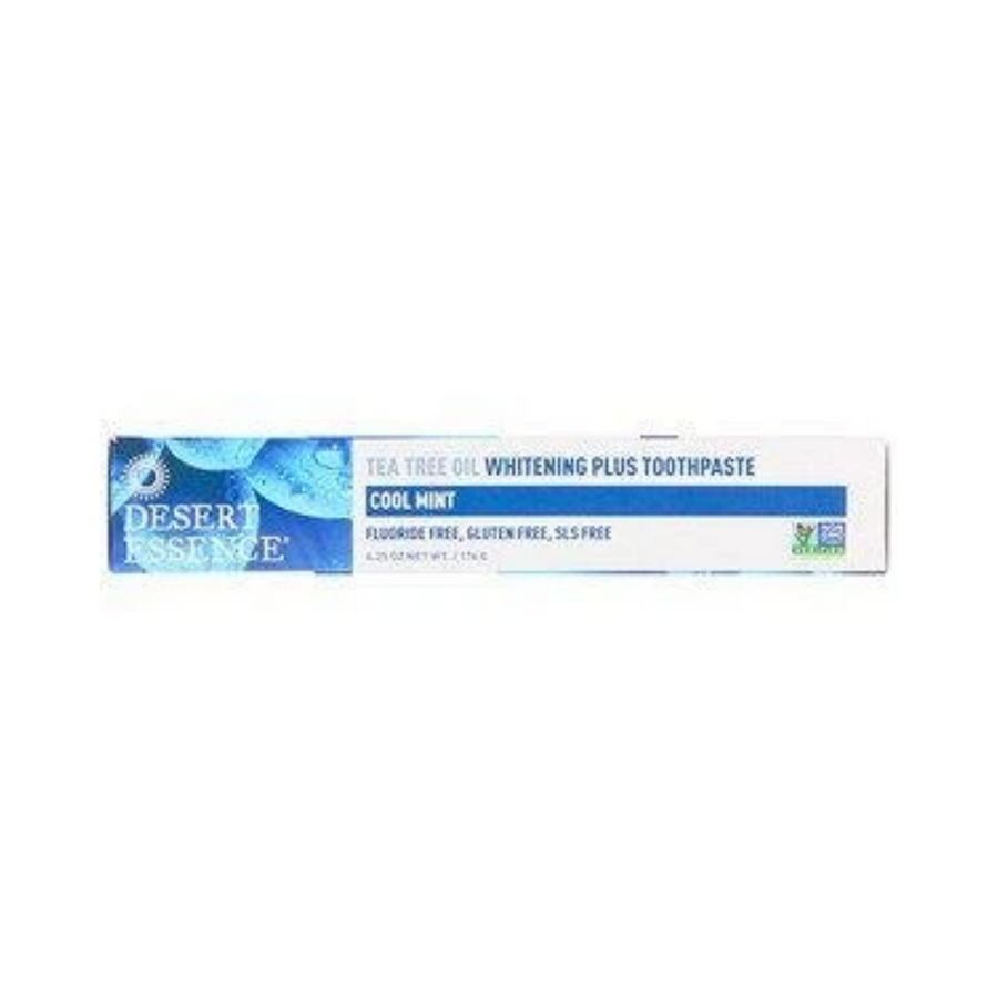 Desert Essence Tea Tree Oil Whitening Plus Toothpaste Cool Mint 176g