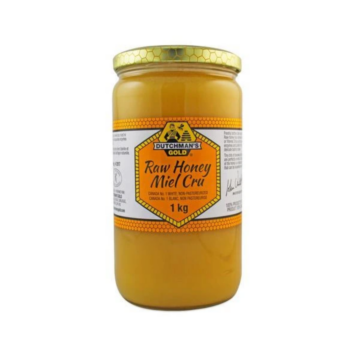 Dutchman's Gold Raw Non-Pasteurized White Honey 1 KG