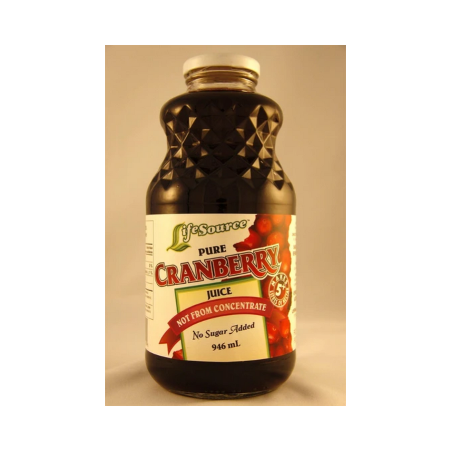 Life Source Natural Foods  Pure Cranberry Juice 946ML