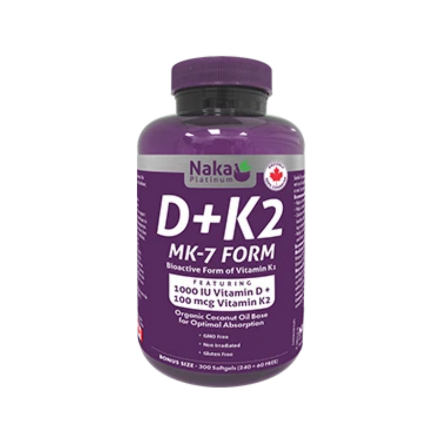 Naka Platinum D3-K2 300 Softgels