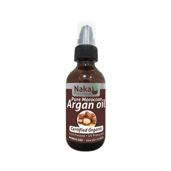 Naka Platinum Organic Pure Moroccan Argan Oil 60ml