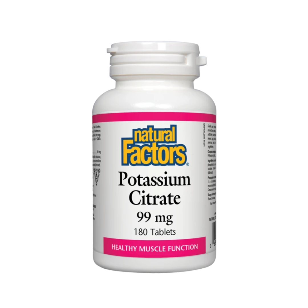 Natural Factors Potassium Citrate 99MG 180 tabs