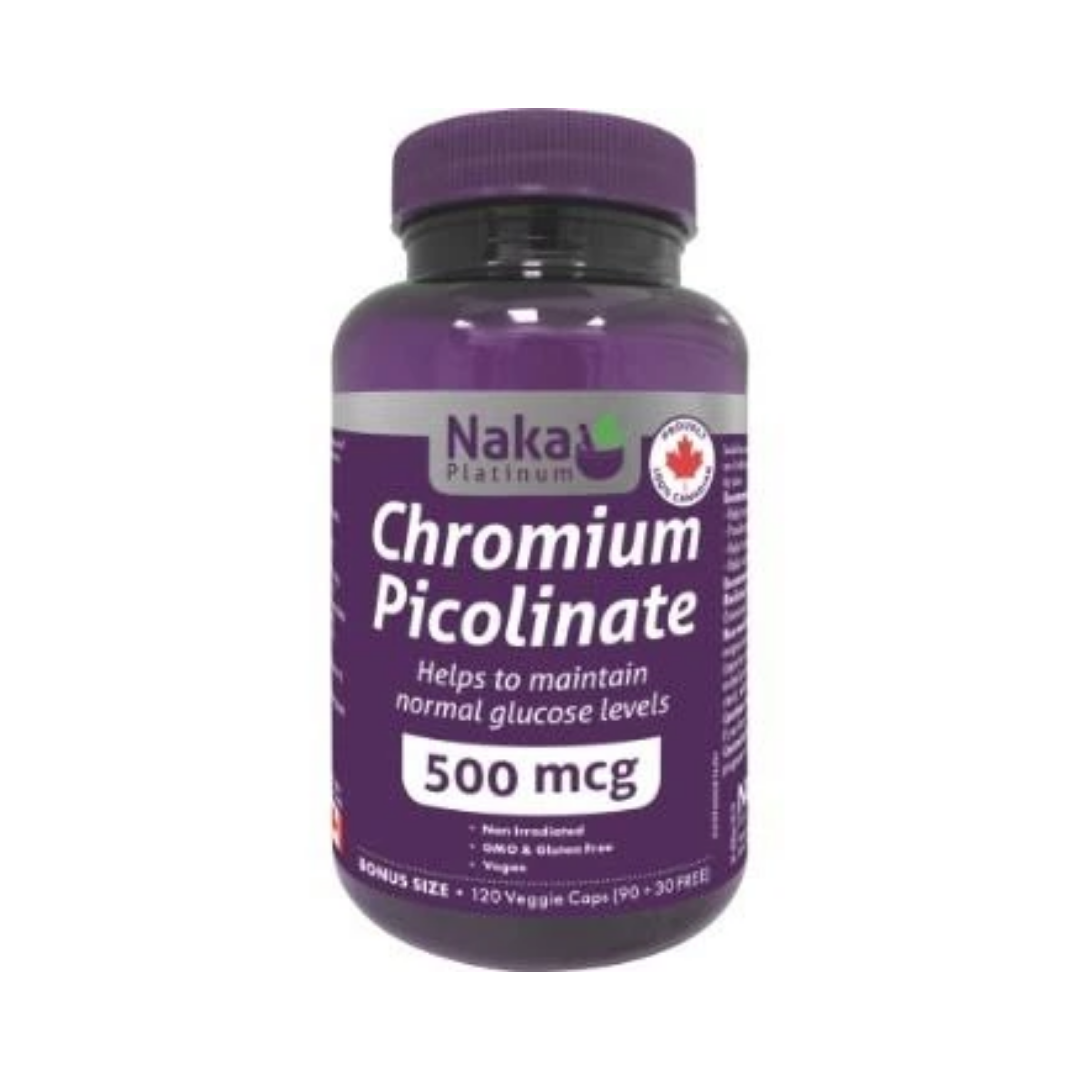 Naka Chromium Picolinate 120V Caps 
Naka Chromium Picolinate 120V Caps