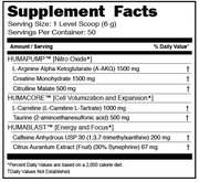 HumaBolic Warning Shot Pre-Workout Nuclear Grape 300g