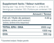 Ascenta NutriSea HP Liquid Omega-3 Lemon 500ml
