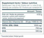 Ascenta NutriSea+D Liquid Omega-3 Apple 200ml