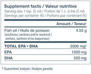 Ascenta NutriSea HP Liquid Omega-3 Lemon 200ml