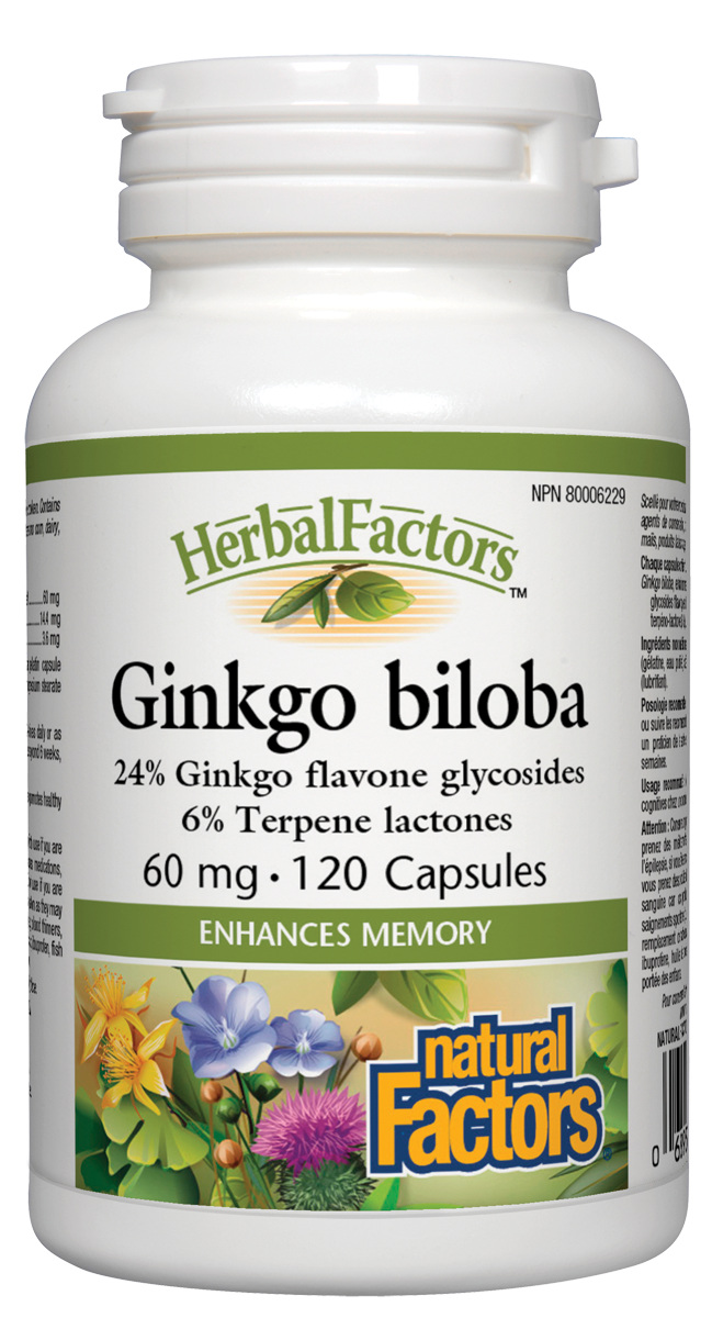 Natural Factors Ginko Biloba 120Cap