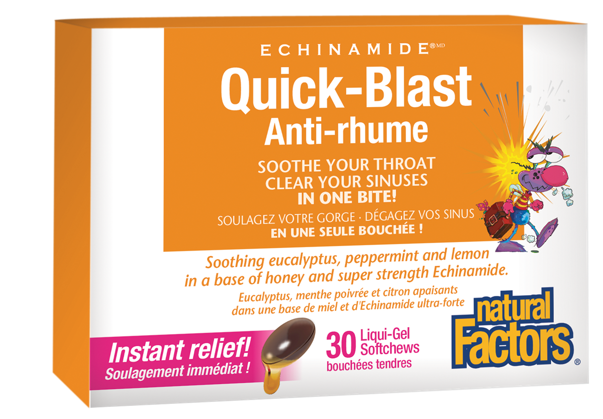Natural Factors Quick-Blast 30 Liquid Chews