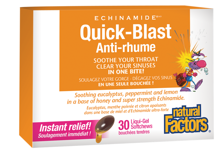Natural Factors Quick-Blast 30 Liquid Chews