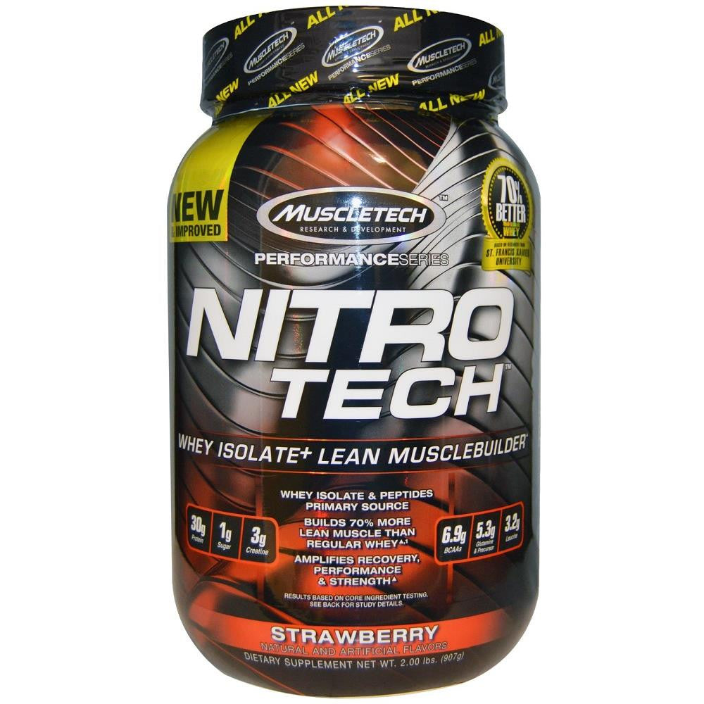 MuscleTech Nitro Tech Protein Strawberry 2lbs