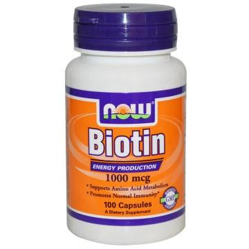 NOW BIOTIN 1000MCG 100 CAPSULES