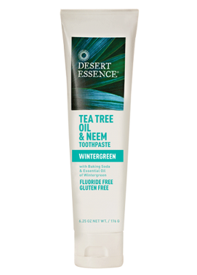 Desert Essence Tea Tree Oil & Neem Toothpaste with Wintergreen 176g