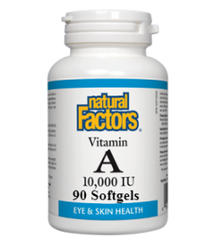 NATURAL FACTORS VITAMIN A 10 000IU 90 SOFTGELS