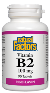 NATURAL FACTORS VITAMIN B2 90TABS