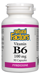 NATURAL FACTORS B6 100MG 90 CAPSULES