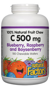 NATURAL FACTORS VITAMIN C CHEWABLE BLUEBERRY