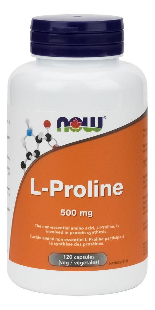 NOW L-Proline 500mg 120Vcaps
