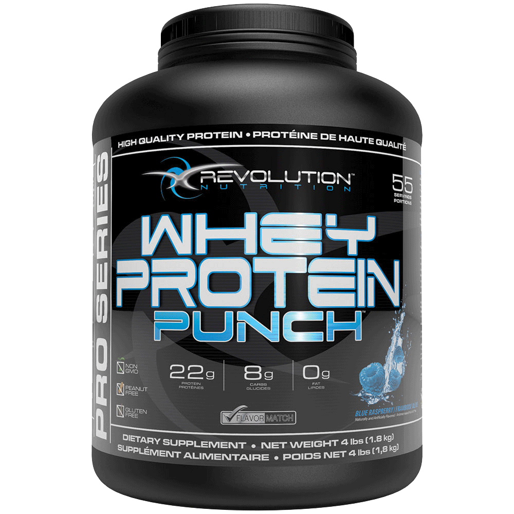 Revolution Whey Protein Punch Blue Raspberry 4lbs