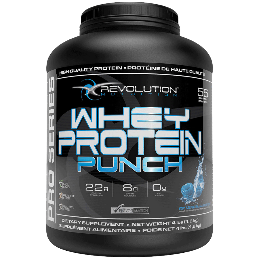 Revolution Whey Protein Punch Blue Raspberry 4lbs