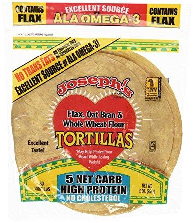 Joseph's Flax Oat Bran and Whole Wheat Tortillas 255G
