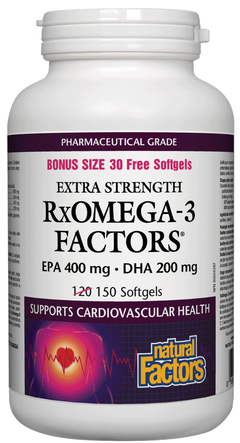Natural Factors RxOmega-3 EPA 400Mg DHA 500Mg 150SG