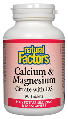 Natural Factors Cal-Mag-D 90Tab