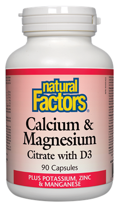 Natural Factors Cal-Mag-D 90Cap